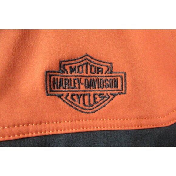 Harley Davidson Colorblock Zip Up Soft Shell Light Weight Jacket -Size Large NEW - Picture 3 of 7